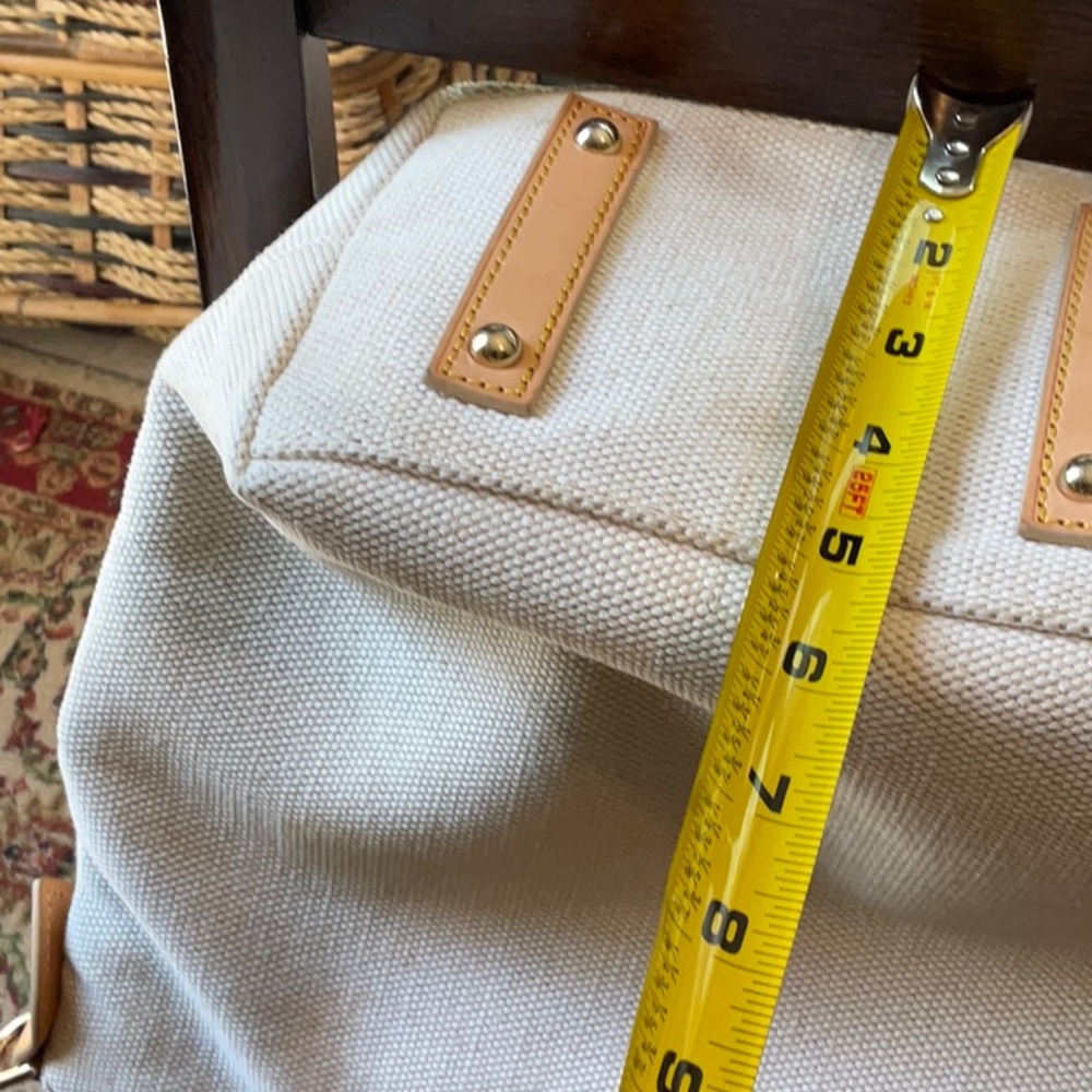 Awesome Dooney & Bourke canvas type fabric bag, beige - Picture 12 of 13